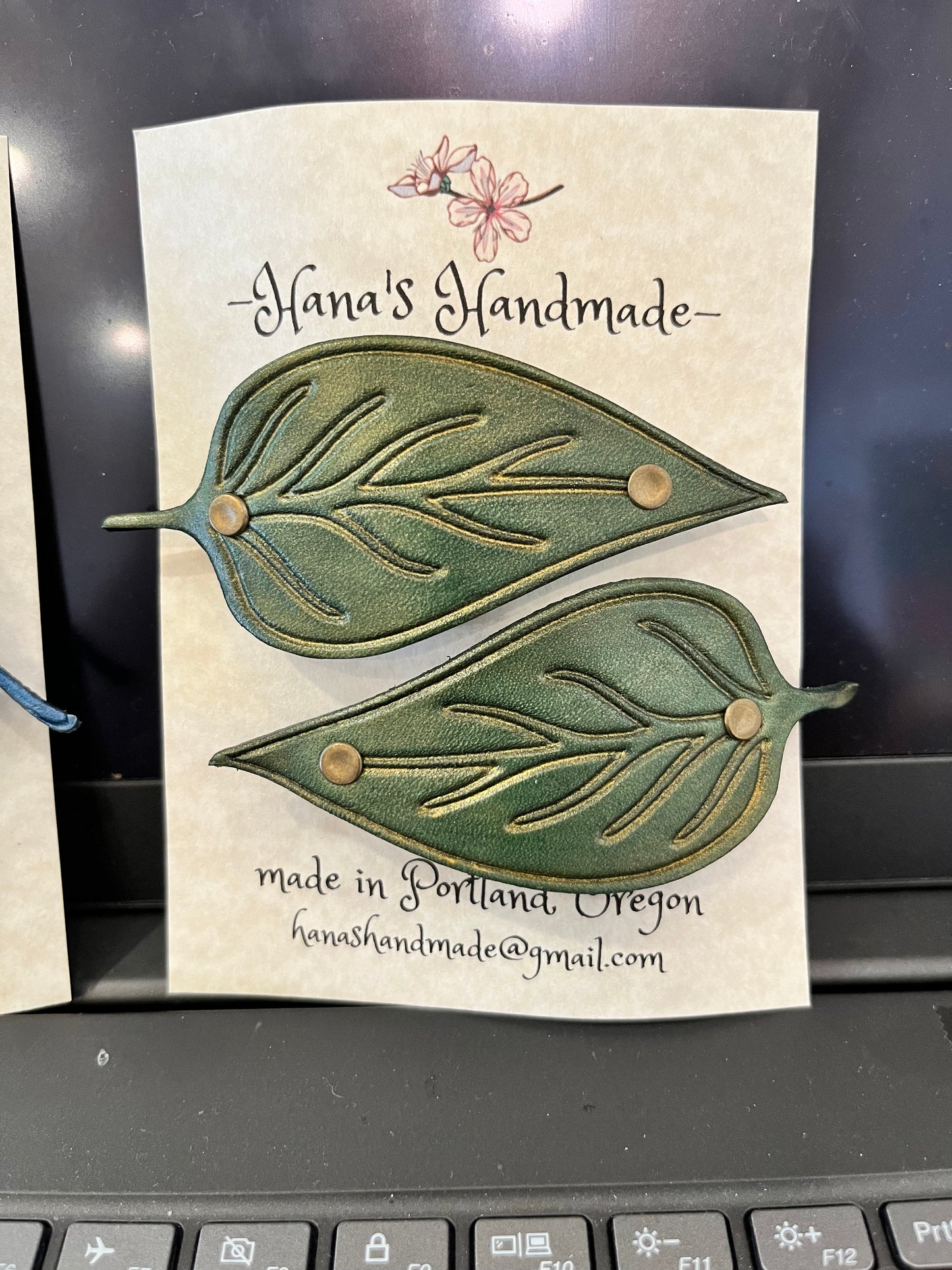 Elm Leaf Barrettes