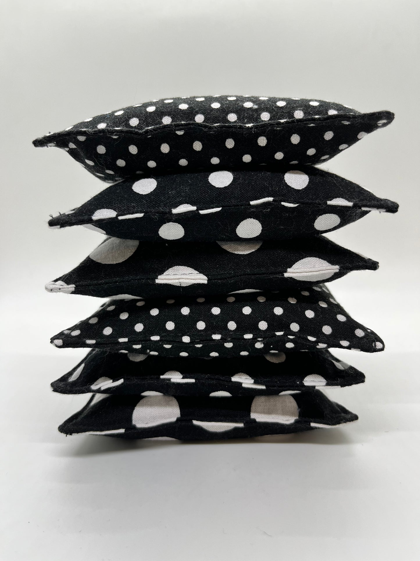 Black & White Beanbags: rice filled