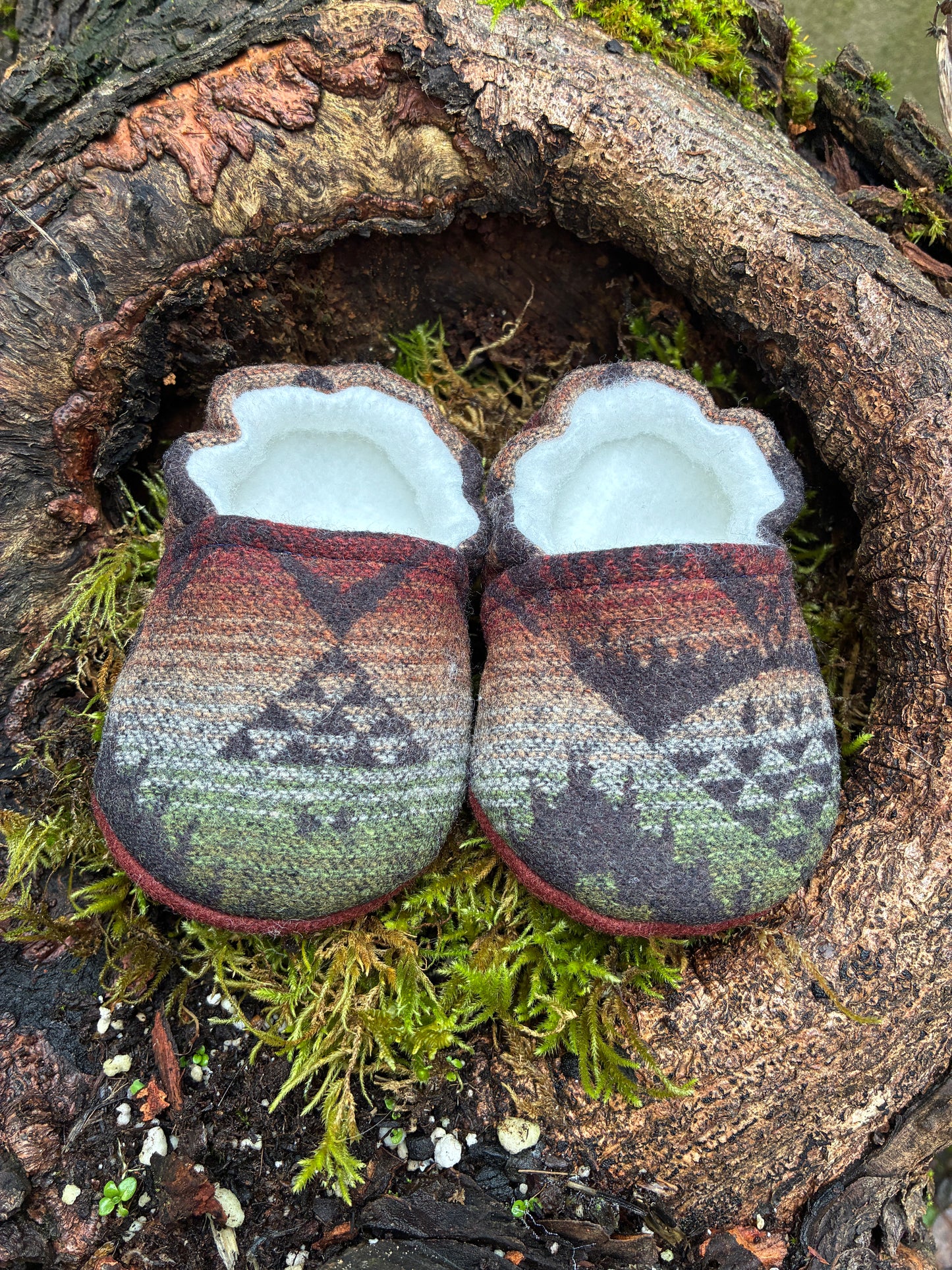 Wool booties
