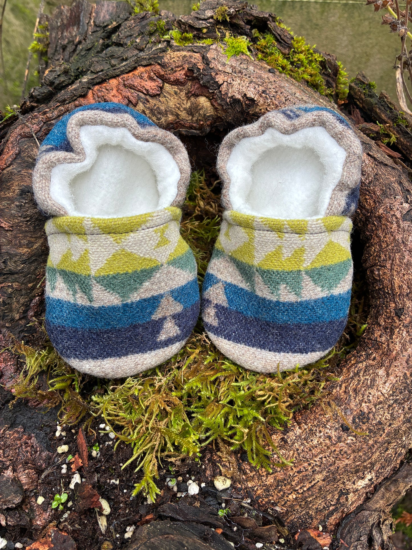 Wool booties