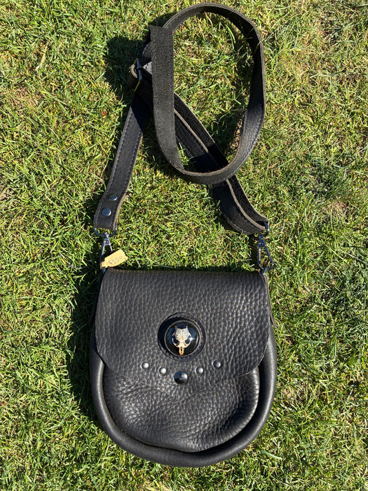 Crossbody purse/beltbag with mouse skull