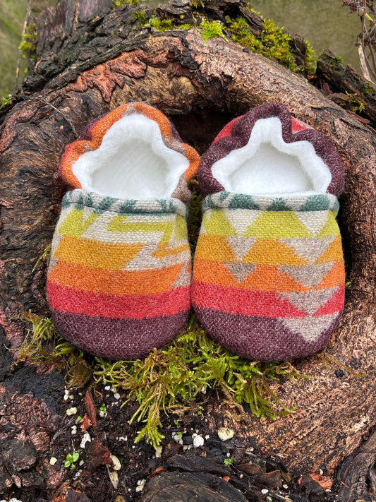 Wool booties