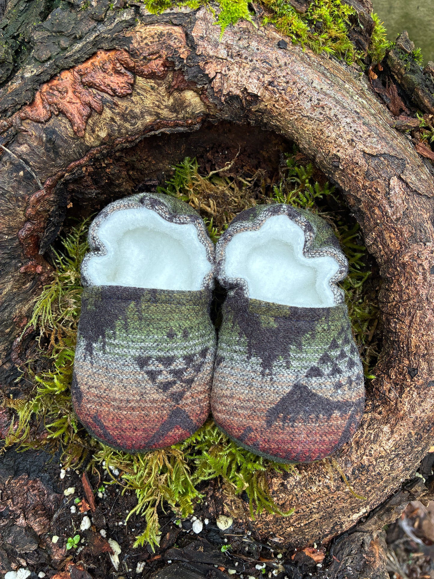 Wool booties
