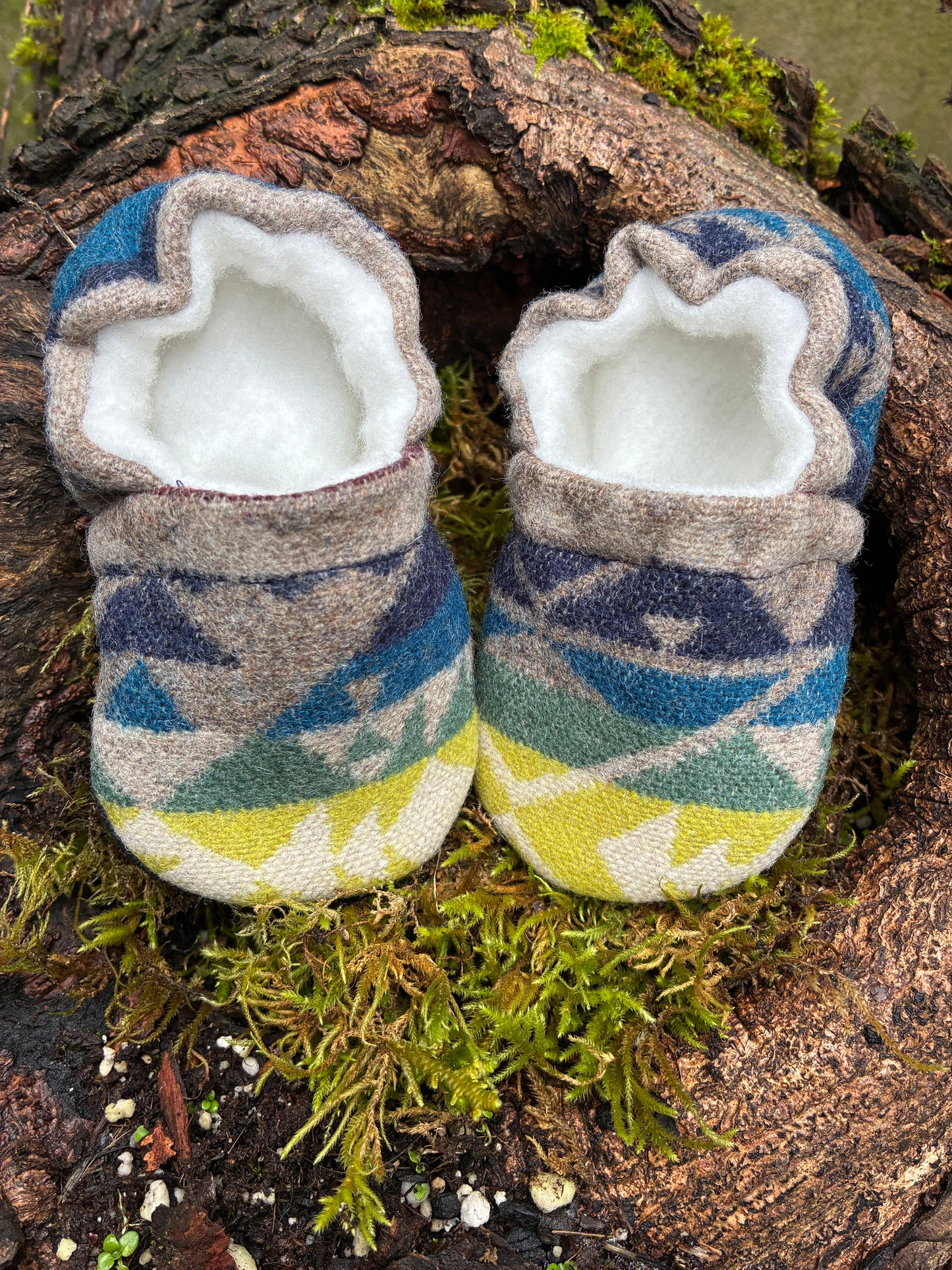 Wool booties