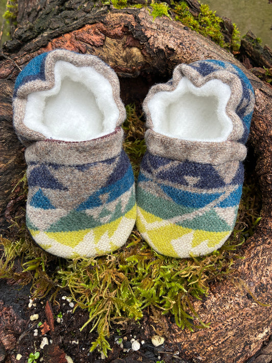 Wool booties